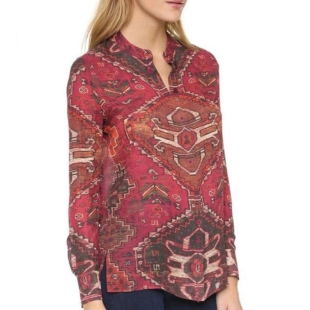 Tory Burch Silk Blouse, sz 2